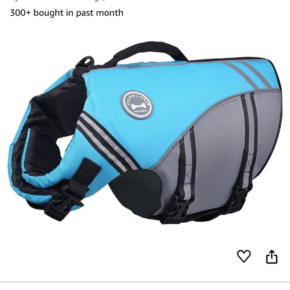 Vivaglory pool dog life jacket